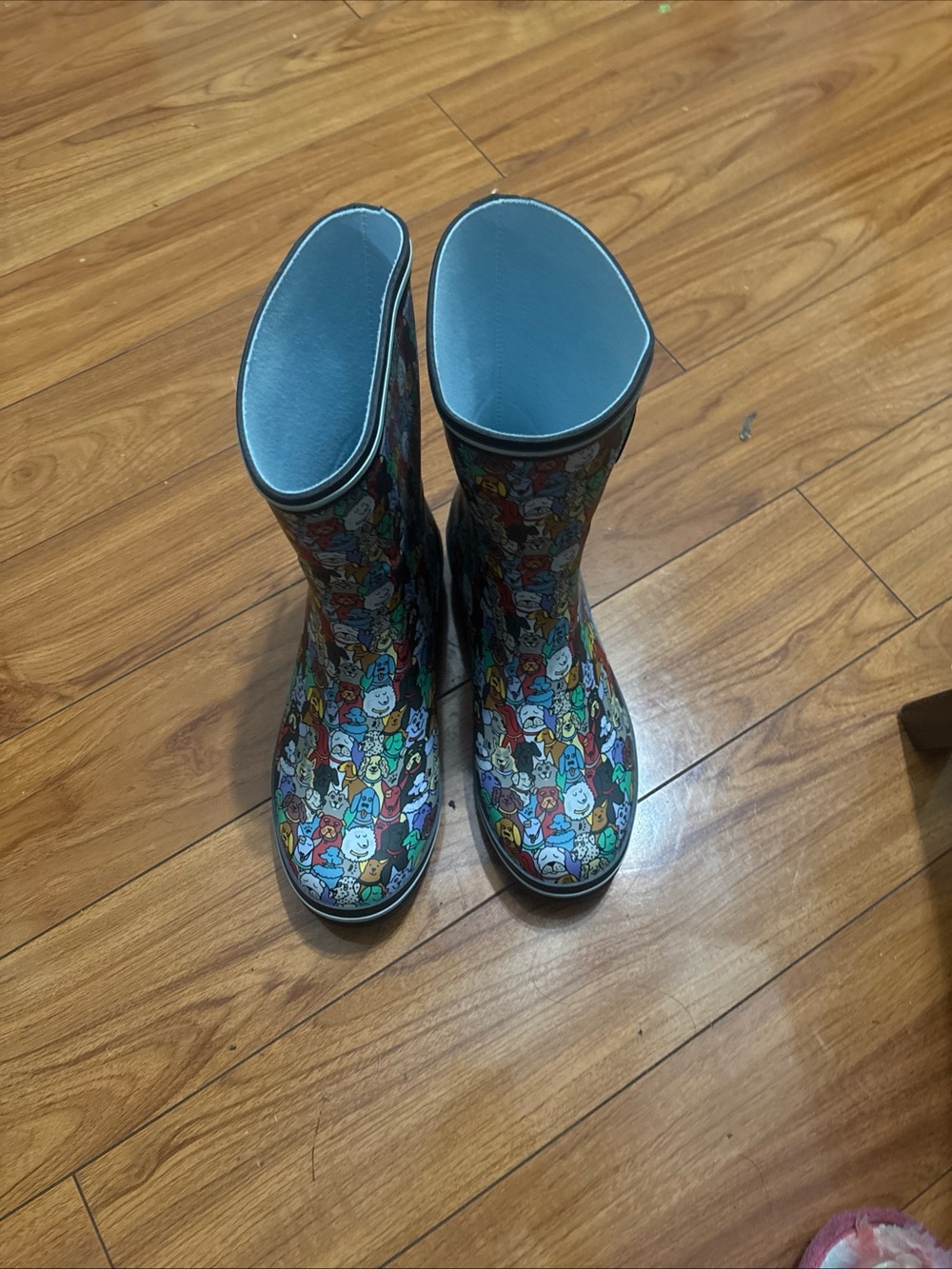 Bobs for Dogs Skechers  Multicolor Waterfroof rubber dog print - Blue Lining